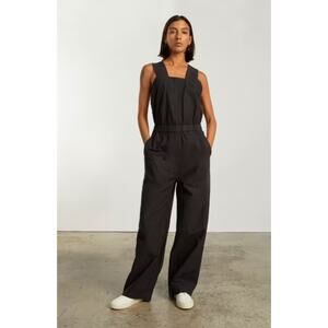 Everlane 8 The Fatigue Apron Jumpsuit Black